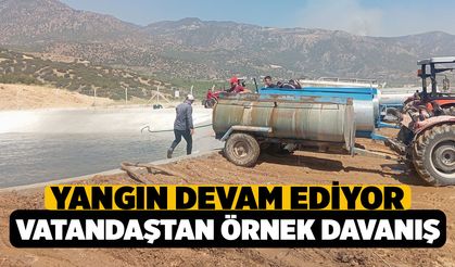 Vatandaşlar Yangın Havuzuna Tankerle Su Taşıdı