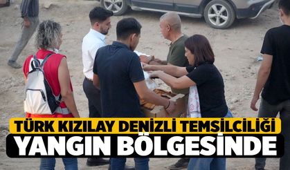 Türk Kızılay Denizli İl Merkezi’nden Buldan’daki Yangına Destek