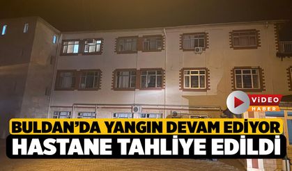 Yangın Yeri Buldan'da Hastane Tahliye Edildi