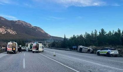 Muğla-Denizli karayolunda kaza: 5 yaralı