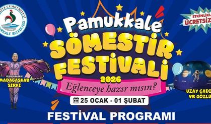 Pamukkale’de Çocuklar İçin Dopdolu Sömestir Festivali Başlıyor