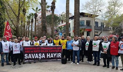 NATO 77. yılında Denizli’de protesto edildi