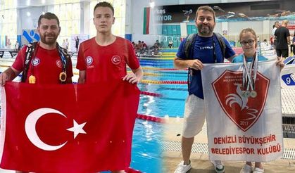 Denizli’nin Altın Kulaçları Tarih Yazdı! Bulgaristan ve Konya’dan 8 Altın Madalya