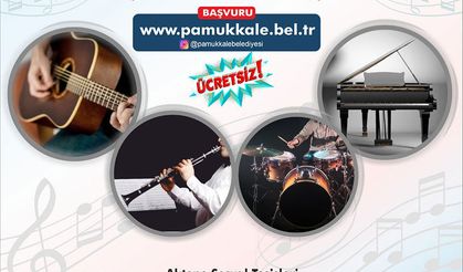 Pamukkale Belediyesi Ücretsiz İngilizce ve Müzik Kursu Başvuruları Başladı
