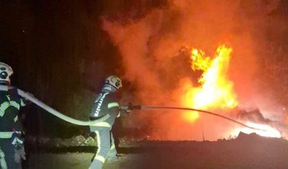 Denizli'de Takla Atan Otomobil Alev Topuna Döndü