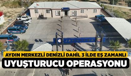 Aydın Merkezli Denizli Dahil 3 İlde Eş Zamanlı Uyuşturucu Operasyonu