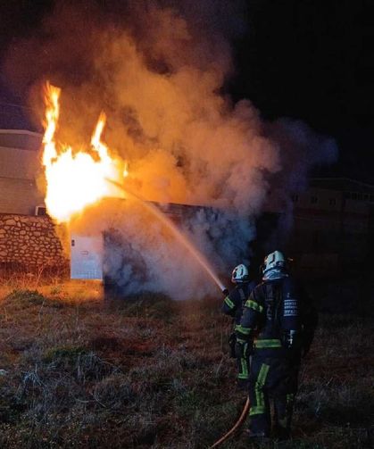 Denizli’de trafo yangını paniğe neden oldu