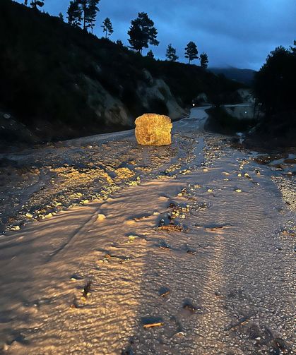 Çameli’de Yoğun Yağış Sonrası Ekipler Çalışmalırını Sürdürüyor