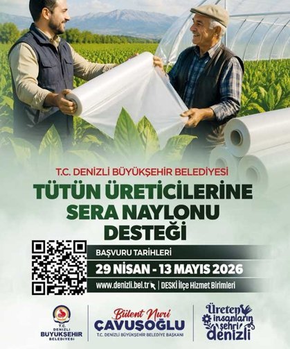 Büyükşehir'den Tütüncüye Sera Naylonu Desteği