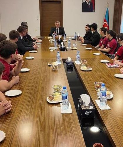Denizli heyetine Azerbaycan'da sıcak karşılama