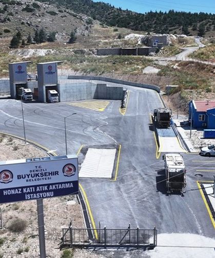 Honaz Katı Atık Aktarma İstasyonu tam kapasiteyle hizmete girdi