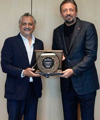 Denizli Basket’ten TBF Başkanı Türkoğlu’na ziyaret