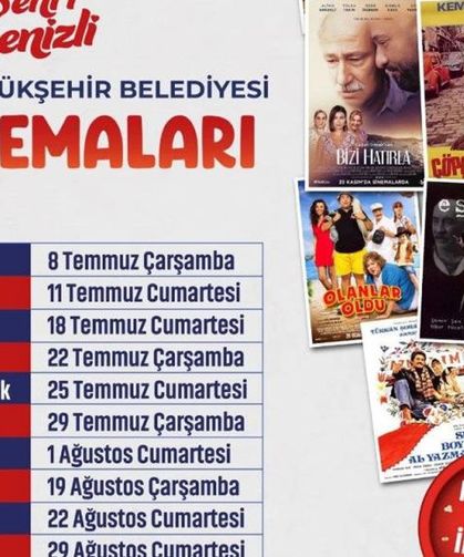 Denizli’de Açık Hava Sinema Günleri başlıyor