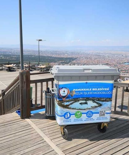 Pamukkale’de Çöp Konteynerleri Sanata Dönüştü