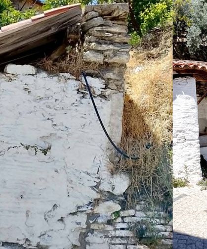 Tarihi çeşmenin çatısı tehlike altında