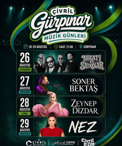 Çivril Belediyesi Gürpınar Müzik Günleri Başlıyor