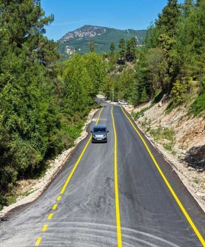 Çameli Elmalı Yolu 3 Bin 750 Ton Asfaltla Baştan Sona Yenilendi!
