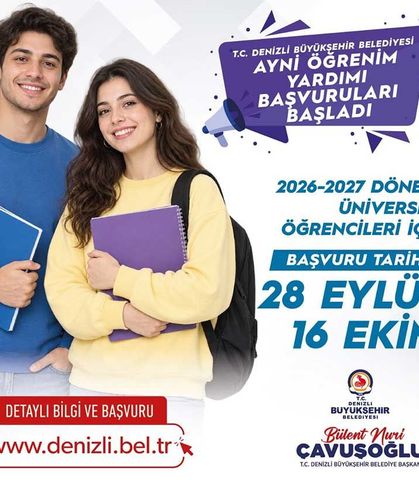 Denizli Büyükşehir'den Üniversitelilere Müjde, 11 Bin TL Eğitim Desteği Başvuruları Başladı!