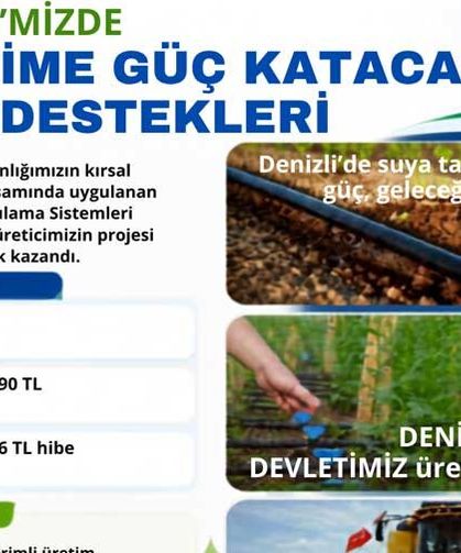 Denizli Tarımına 52 Milyonluk Can Suyu, Başvuran Tüm Üreticilere Sulama Hibesi Verilecek!