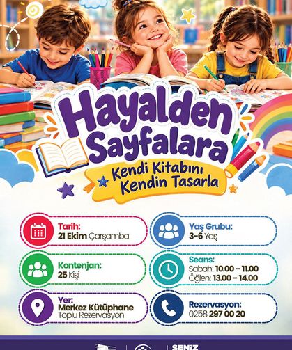 Merkezefendi’de Minikler Hayallerini Kitaplara Dökecek