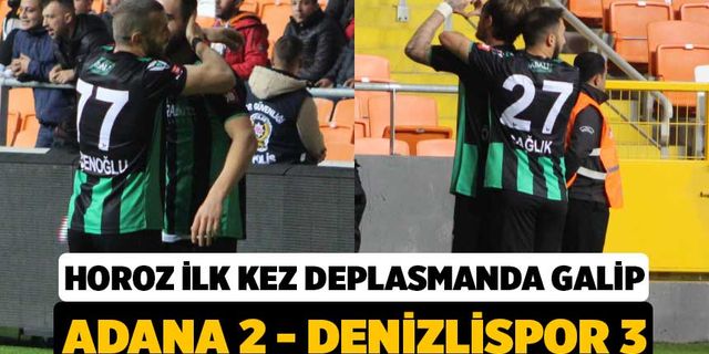 Denizlispor Adana Deplasmanından 3 Puanla Döndü