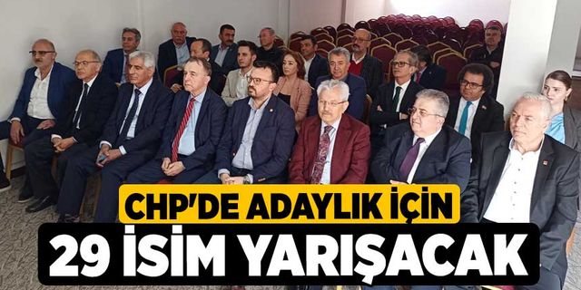 CHP'de Adaylık için 29 İsim Yarışacak