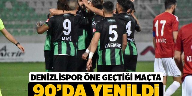 Denizlispor, Boluspor'a 90'da Yenildi