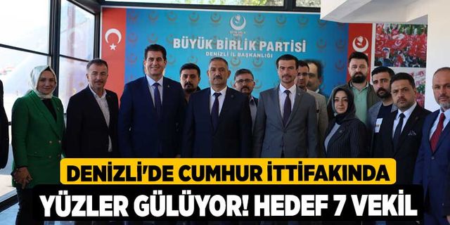 Denizli'de Cumhur ittifakında yüzler gülüyor! Hedef 7 vekil