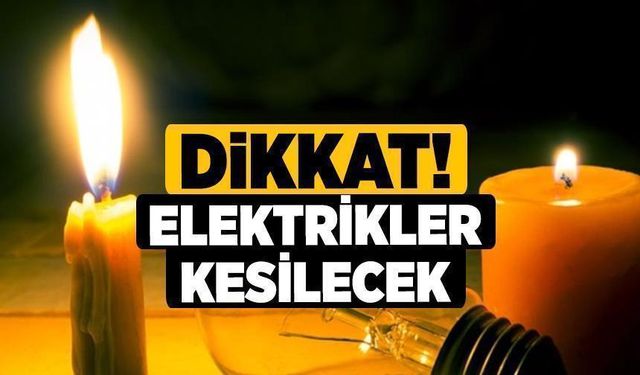 Denizli'de 6, 7, 8 Mayıs'ta Elektrik Kesintisi