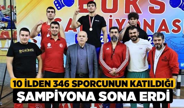 10 ilden 346 sporcunun katıldığı şampiyona sona erdi