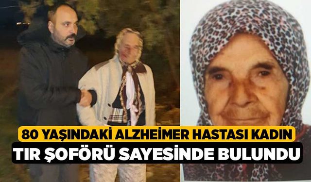 80 Yaşındaki Alzheimer Hastası Kadın Tır Şoförü Sayesinde Bulundu