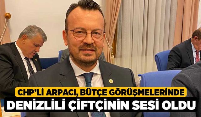 CHP’li Arpacı, Bütçe Görüşmelerinde Denizlili Çiftçinin Sesi Oldu