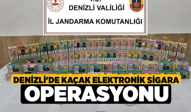 Denizli'de kaçak elektronik sigara operasyonu