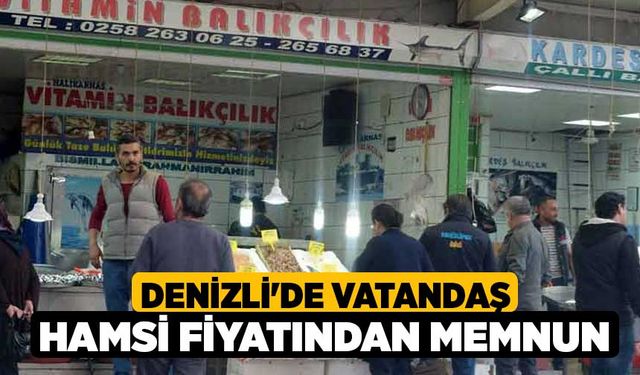 Denizli'de Vatandaş Hamsi Fiyatından Memun