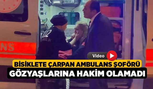 Kaza Yapan Ambulans Şoförü Gözyaşlarına Hakim Olamadı