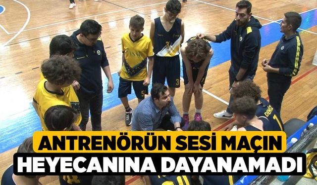 Antrenörün sesi maçın heyecanına dayanamadı