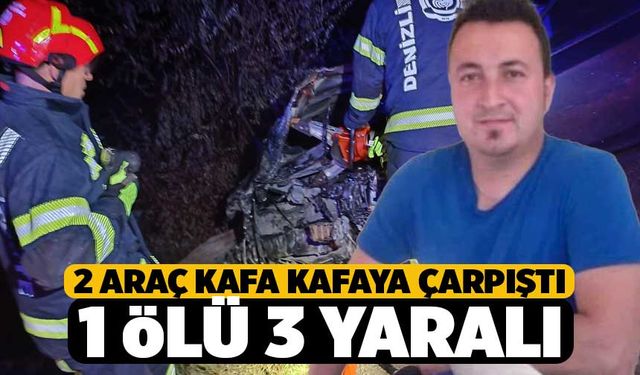 Acıpayam'da Kaza, 1 Ölü 3 Yaralı