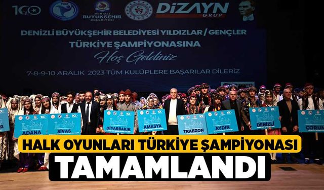 Halk Oyunları Türkiye Şampiyonası tamamlandı