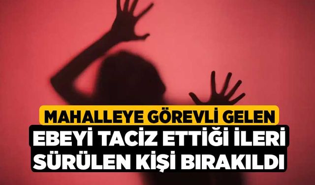 Mahalleye görevli gelen ebeyi taciz ettiği ileri sürülen kişi bırakıldı