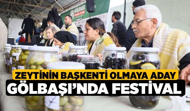 Zeytinin Başkenti Olmaya Aday Gölbaşı’nda Festival 