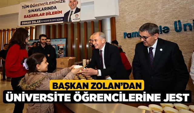 Başkan Zolan’dan üniversite öğrencilerine jest