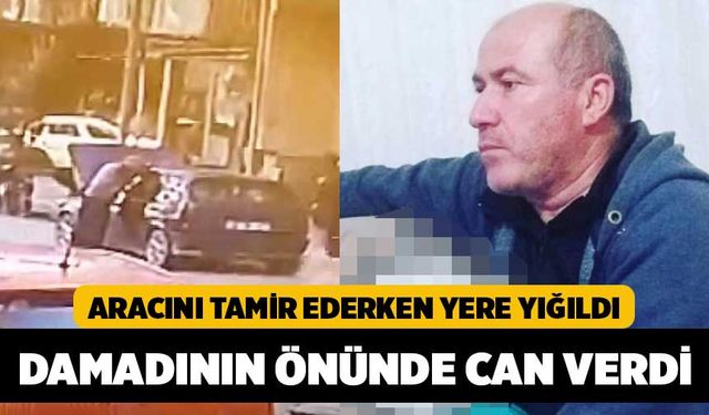 Aracını Tamir Ederken Ezilen Adam Damadının Gözü Önünde Can Verdi