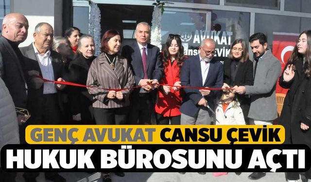 Genç Avukat Çevik, Hukuk Bürosunu Açtı