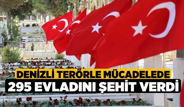 Denizli terörle mücadelede 295 evladını şehit verdi