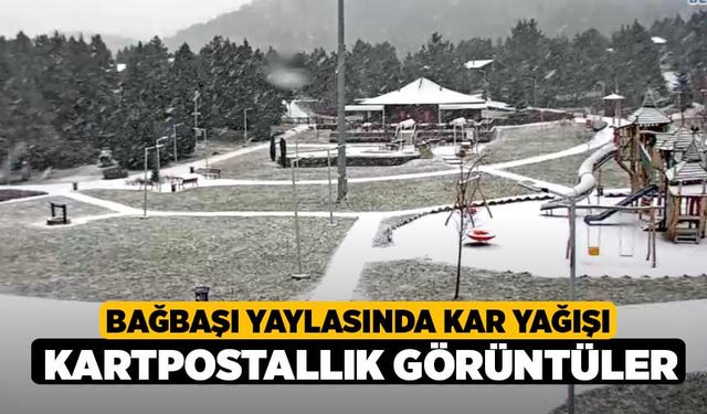 Denizli'de Kar Yağışı, Bağbaşı Beyaza Büründü