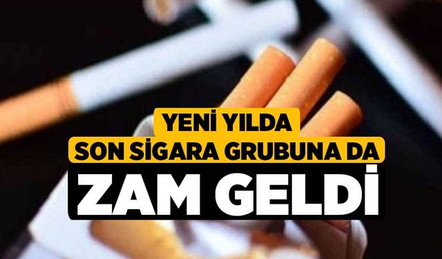 Yeni Yılda Son Sigara Grubuna da Zam Geldi