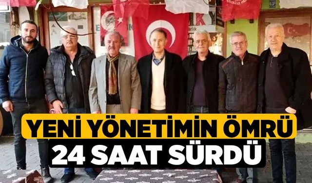 Yeni yönetimin ömrü 24 saat sürdü