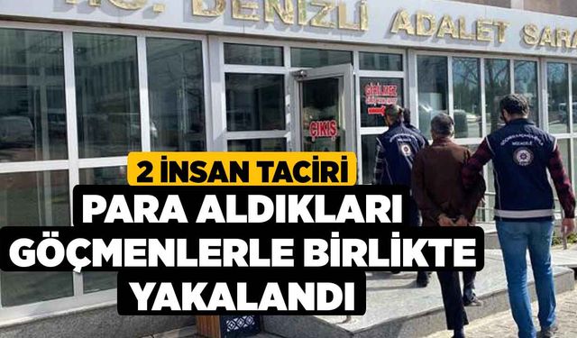 2 İnsan Taciri Para Aldıkları Göçmenlerle Birlikte Yakalandı