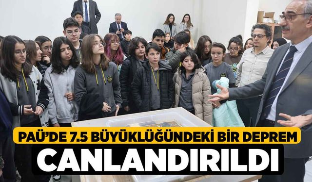 PAÜ'de 7.5 büyüklüğündeki bir deprem canlandırıldı