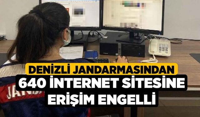 Denizli Jandarmasından 640 İnternet Sitesine Erişim Engelli